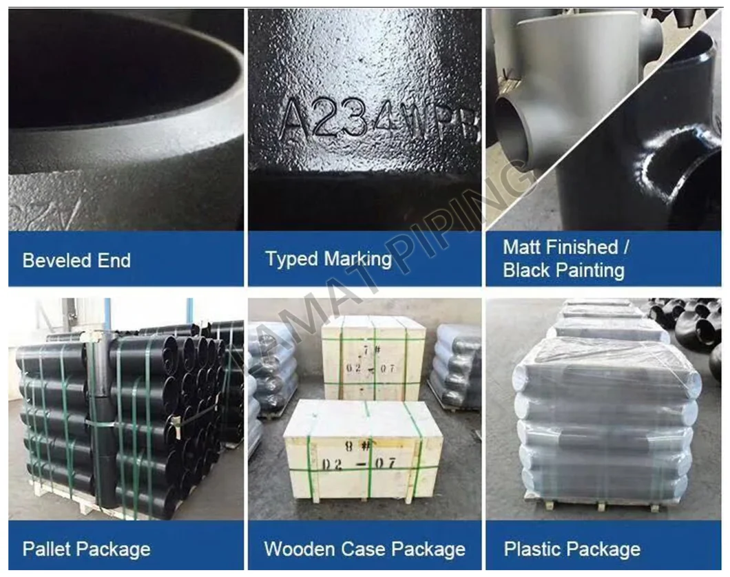 ANSI B16.9 A105/A234 Wpb Sch40/Sch80/Sch160 Seamless Steel Butt-Welding Pipe Fitting